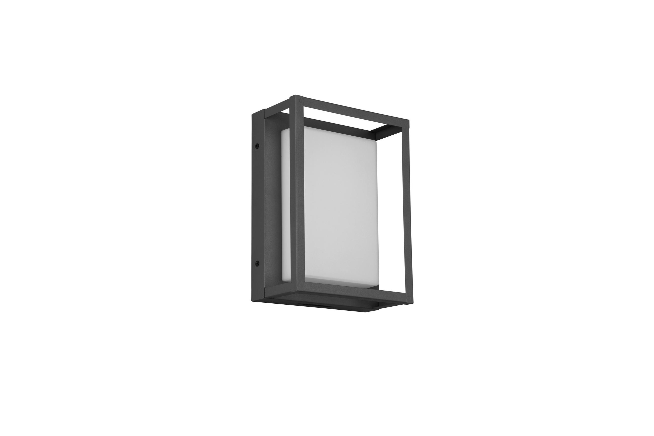AUßENWANDLEUCHTE 18/24/5 cm   - Klar/Anthrazit, Basics, Kunststoff/Metall (18/24/5cm)