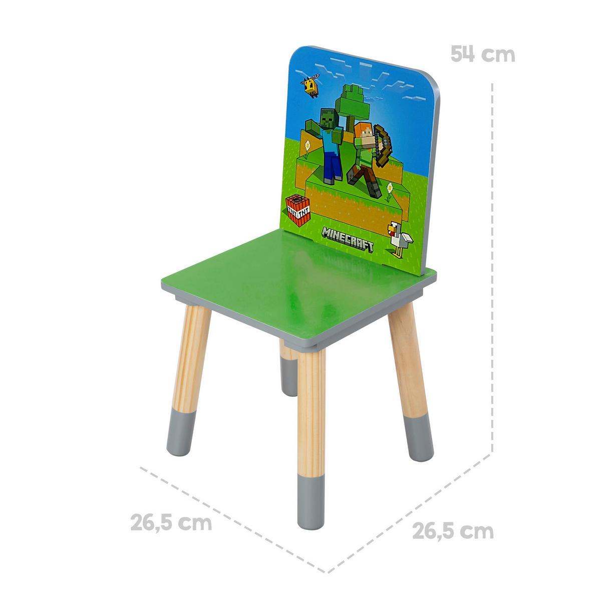 OTROŠKA SEDEŽNA GARNITURA  MINECRAFT        večbarvno  - večbarvno, Moderno, leseni material/les (60kg) - Minecraft