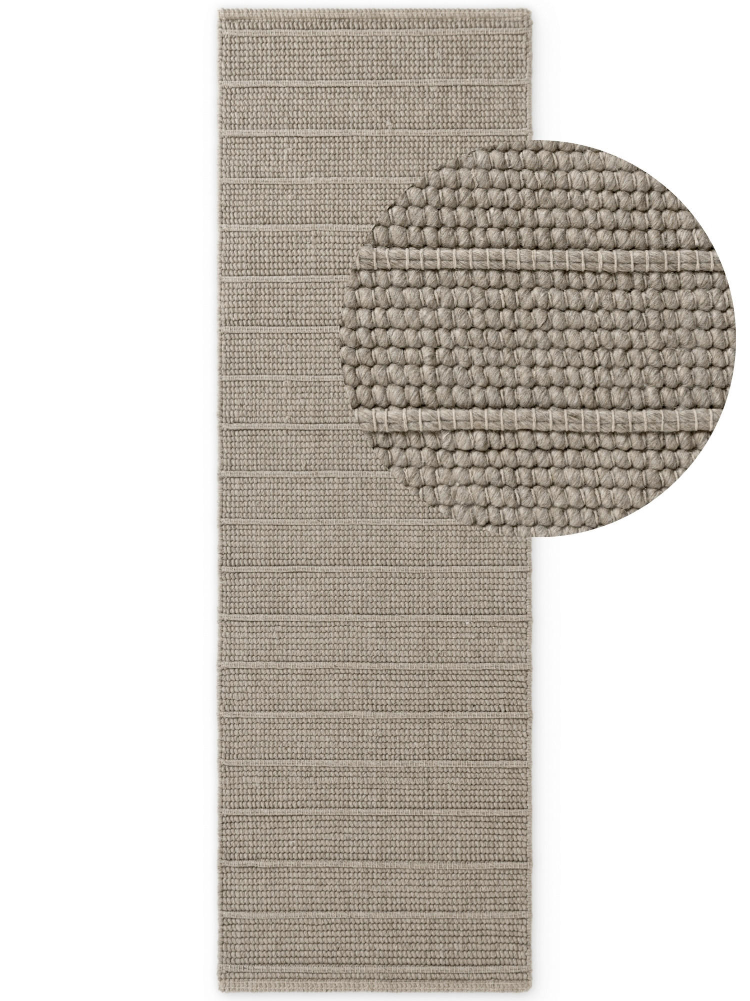 WOLLTEPPICH 80/250 cm Camden Grau  - Grau, KONVENTIONELL, Textil (80/250cm) - Ted Baker