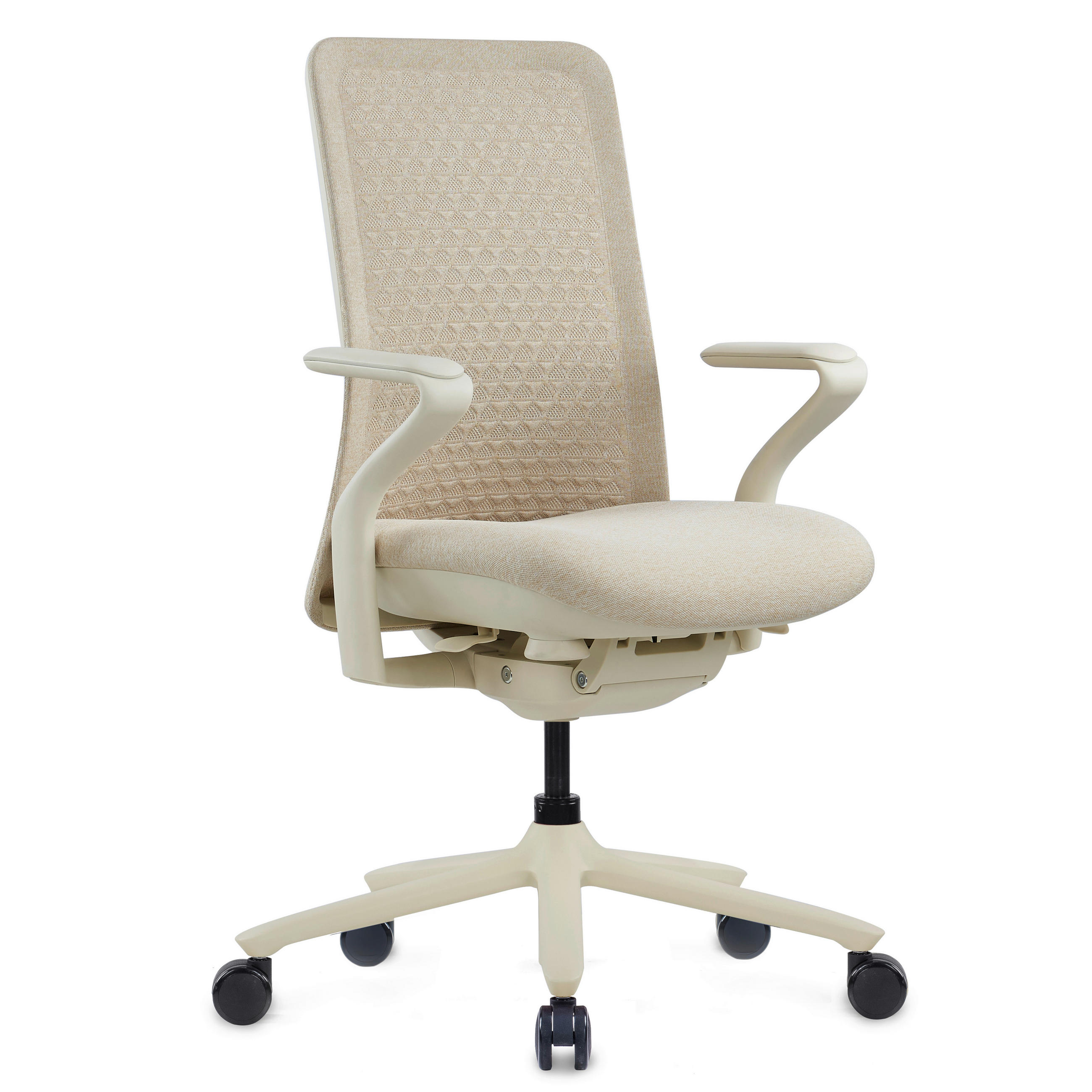 DREHSTUHL Flachgewebe Beige  - Beige, MODERN, Kunststoff/Textil (63/111/67cm) - MID.YOU