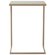 COUCHTISCH 47/38/68 cm Creme, Beige  - Hellbraun/Beige, Design, Stein/Metall (47/38/68cm) - Johann Jakob