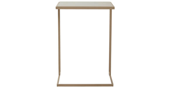 COUCHTISCH 47/38/68 cm Creme, Beige - Hellbraun/Beige, Design, Stein/Metall (47/38/68cm) - Johann Jakob
