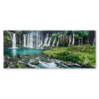 GLASBILD Landschaft & Natur 125/50 cm  - Multicolor, Basics, Glas/Papier (125/50cm)