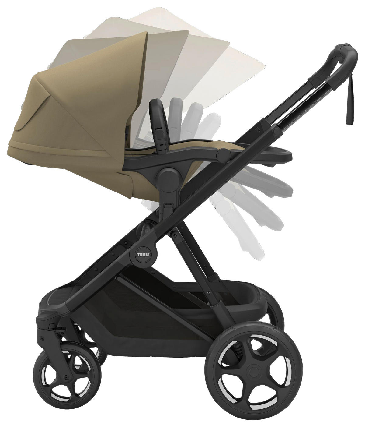 KOMBIKINDERWAGEN Charm 2in1  - Khaki/Schwarz, Design, Kunststoff/Metall (91/61/59null) - Thule