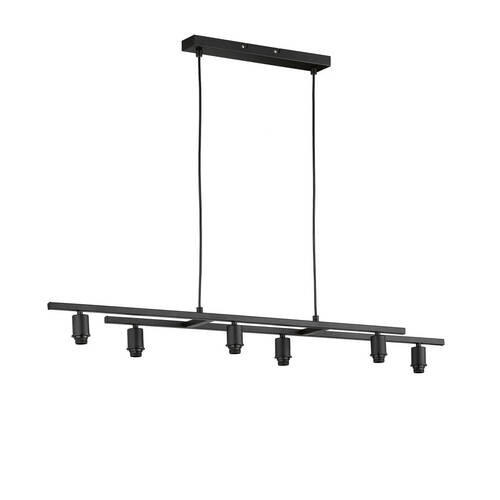 HÄNGELEUCHTE    - Schwarz, Basics, Metall (15,5/115cm) - Fischer & Honsel