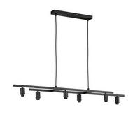 HÄNGELEUCHTE    - Schwarz, Basics, Metall (15,5/115cm) - Fischer & Honsel