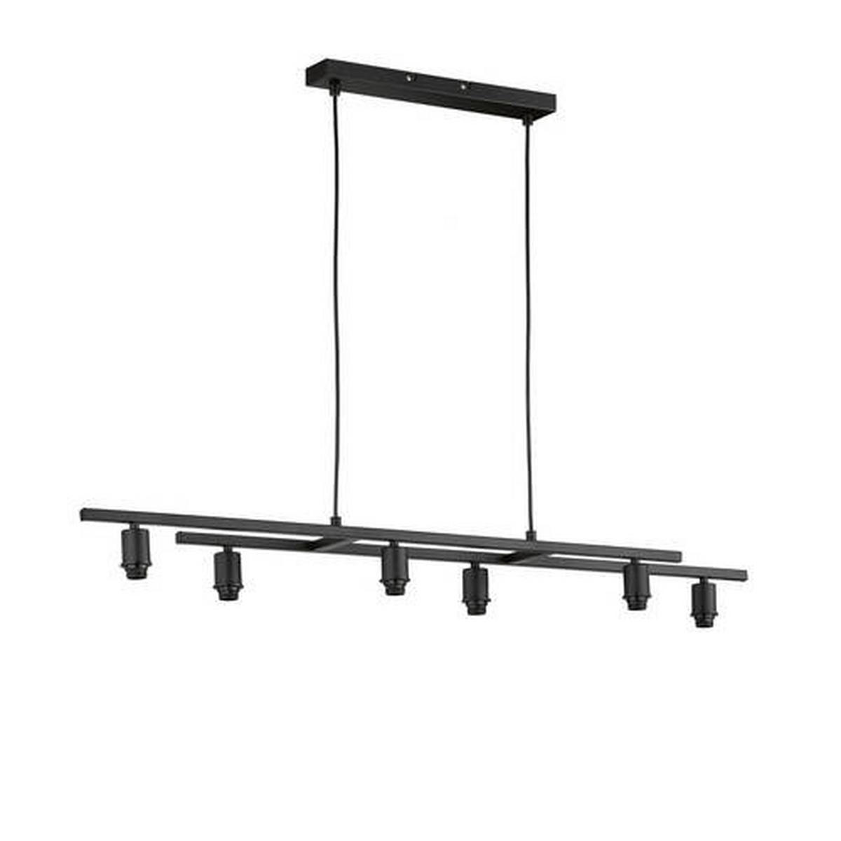 HÄNGELEUCHTE    - Schwarz, Basics, Metall (15,5/115cm) - Fischer & Honsel