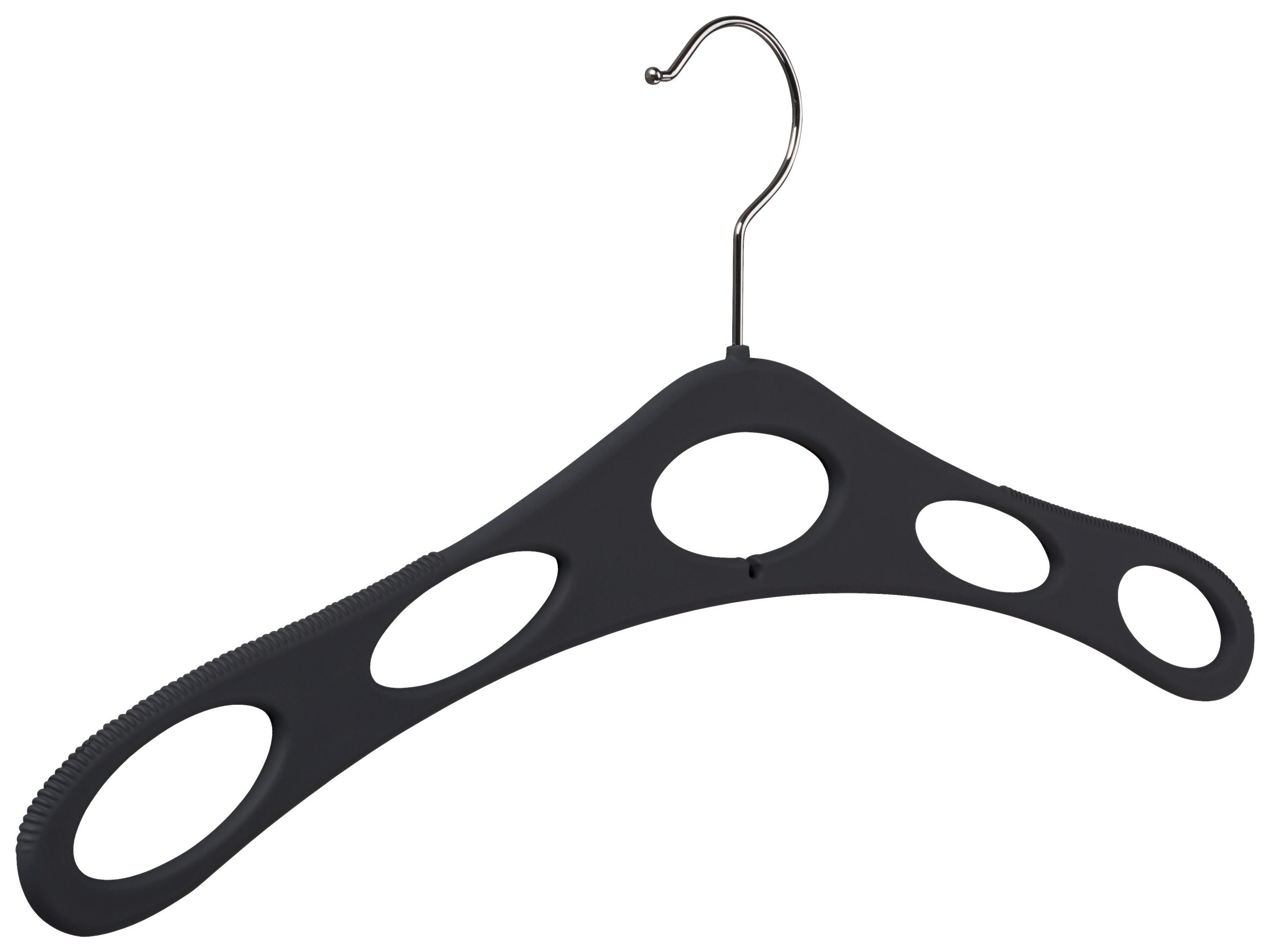 ŠATNÍ RAMÍNKO - antracitová, Design, plast (43cm)