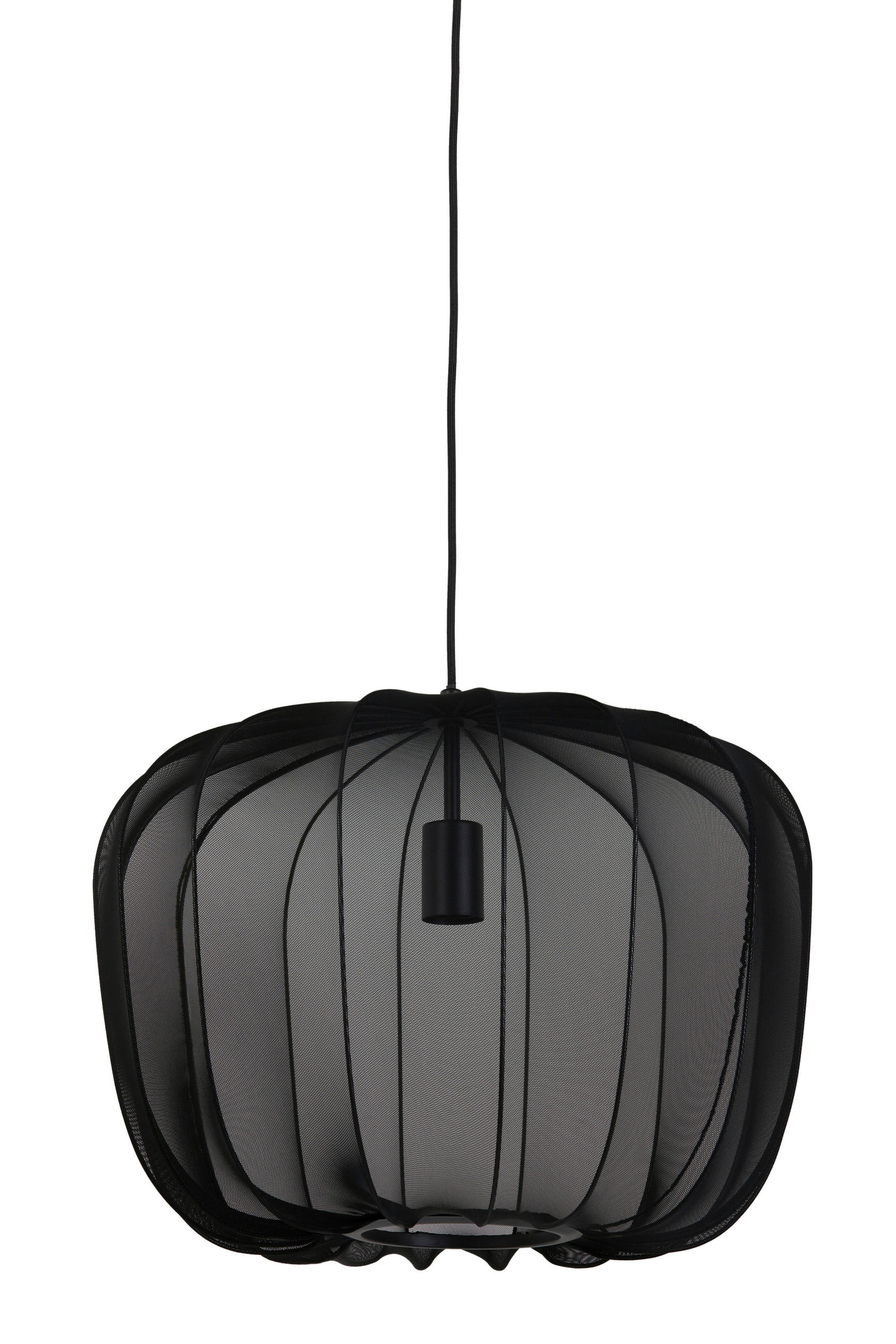 HÄNGELEUCHTE 50/37.50 cm  - Schwarz, Design, Textil (50/37.50cm) - Light & Living