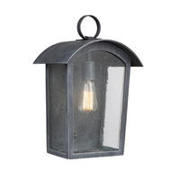 AUßENWANDLEUCHTE Hodges  - Schwarz, KONVENTIONELL, Glas/Kunststoff (27.2/41.3/19.4cm) - Elstead Lighting