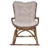 SCHAUKELSTUHL in Braun  - Creme/Braun, Natur, Holz/Textil (65/96/122cm) - MID.YOU