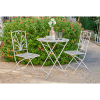 SET DE MOBILIER PENTRU BALCON  3 piese  - alb, Design, metal - Ambia Garden