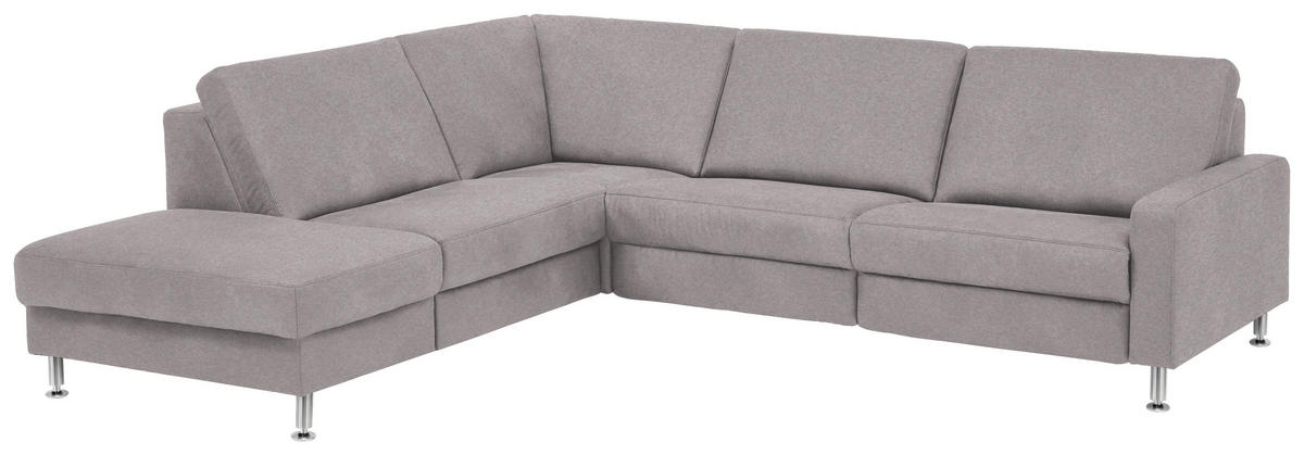 HÖRNSOFFA i mikrofiber aluminiumfärg  - aluminiumfärg, Design, metall/textil (242/275cm) - Dieter Knoll
