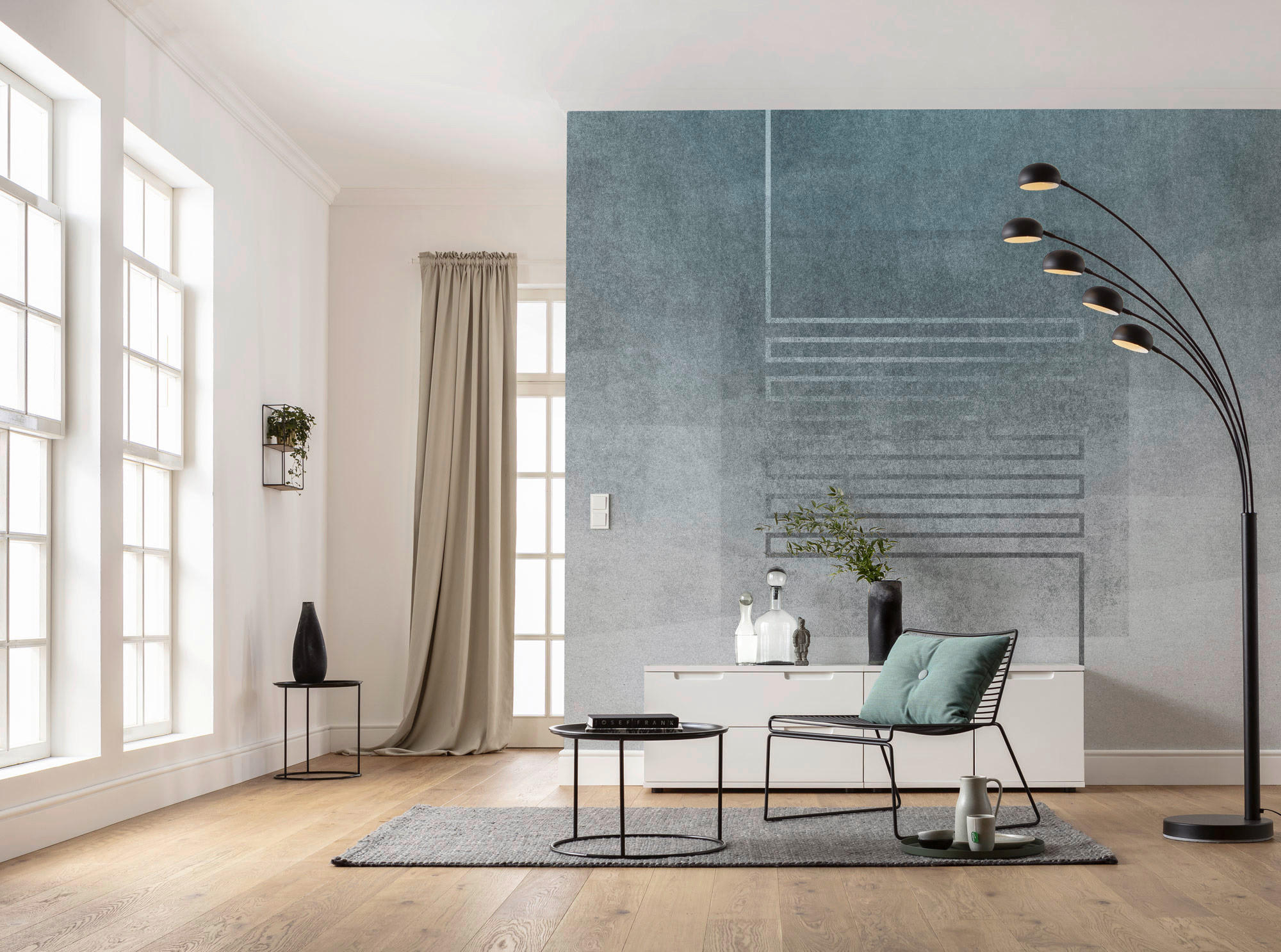 VLIESTAPETE  - Blau/Grau, Basics (300/280cm) - Xora