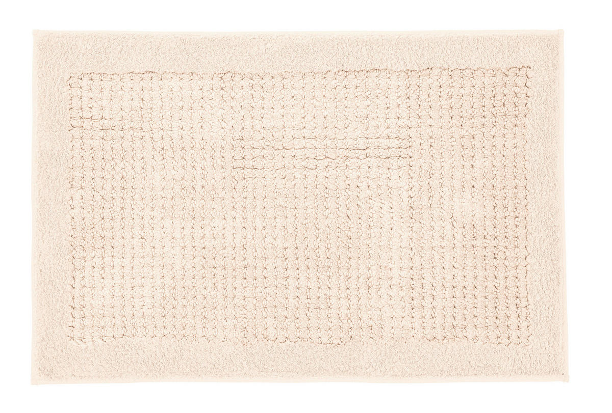 BADTEPPICH Beige 60/90 cm  - Beige, Basics, Kunststoff/Textil (60/90cm) - Kleine Wolke