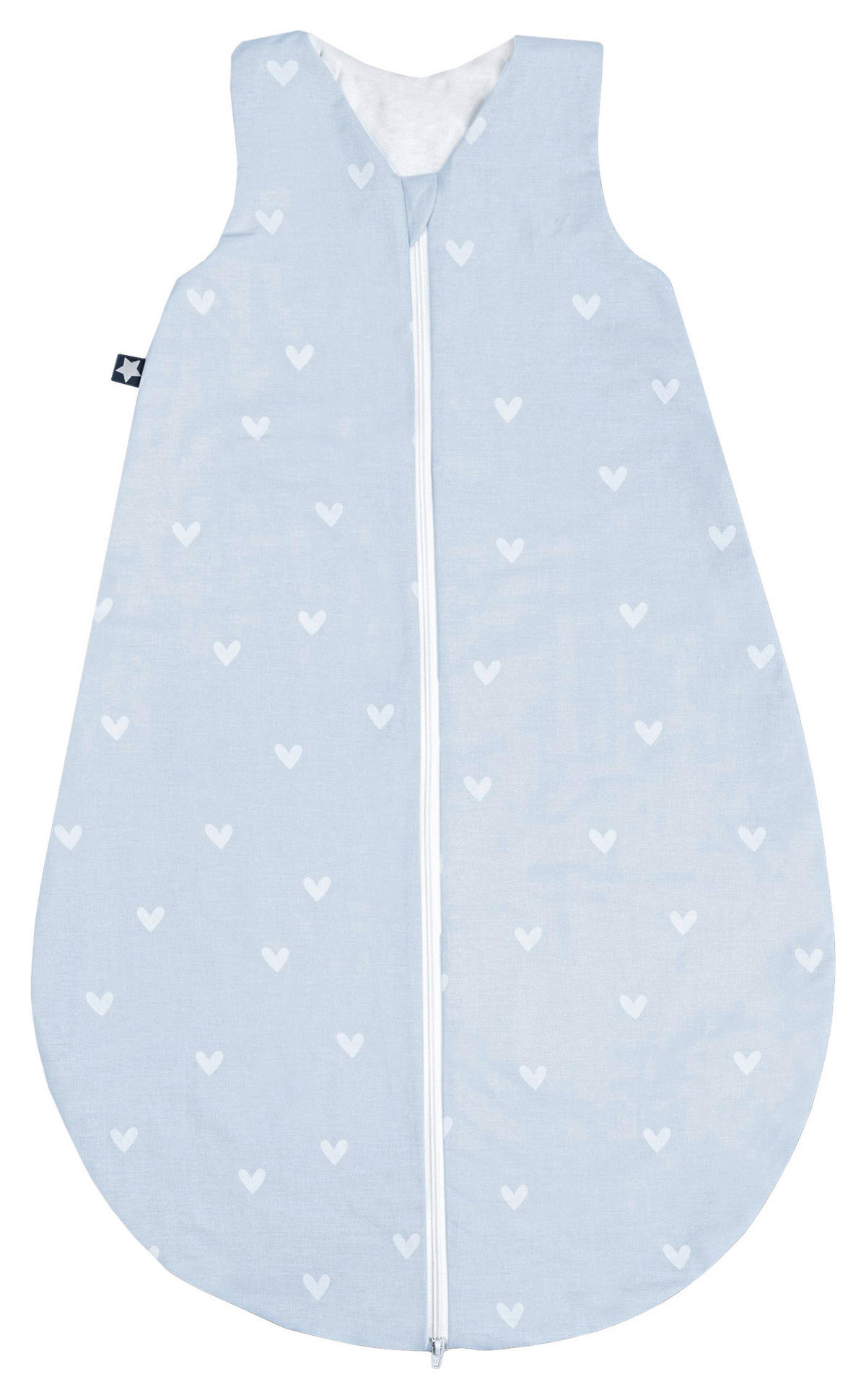 BABYSCHLAFSACK BEARS FAMILY    90   - Blau/Weiss, Basics, Textil (90null) - Avelia