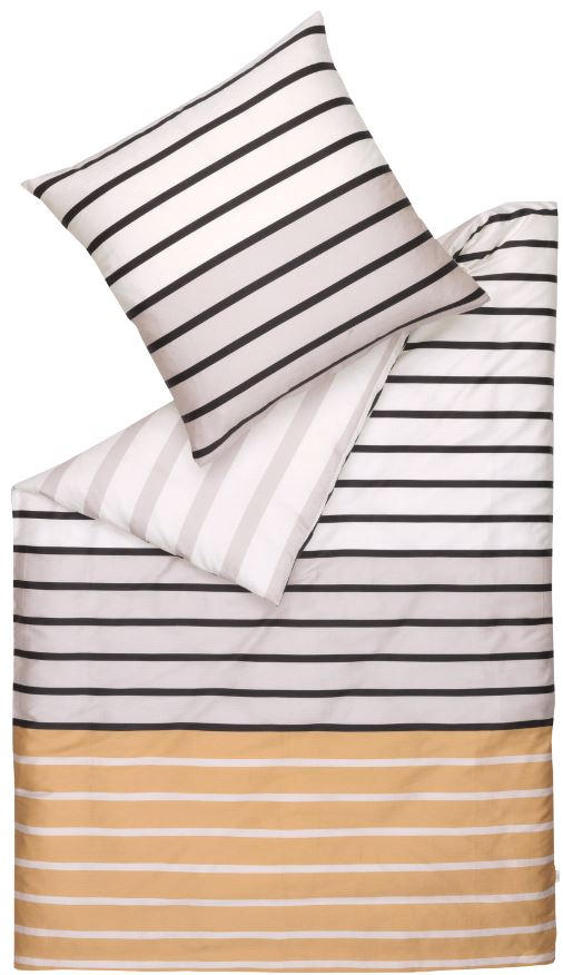 WENDEBETTWÄSCHE E-Jaimie-B Satin - Hellbraun/Beige, Basics, Textil (155/220cm) - Esprit