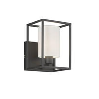 WANDLEUCHTE Gilli 22/14/16.5 cm   - Schwarz/Weiß, Design, Textil/Metall (22/14/16.5cm) - Fischer & Honsel