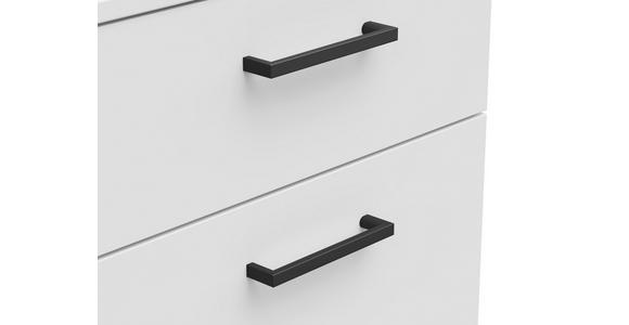 KOMMODE 45/83/40 cm in Weiß - Anthrazit/Schwarz, MODERN, Holzwerkstoff/Kunststoff (45/83/40cm) - Carryhome