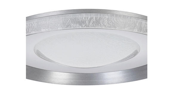 LED-DECKENLEUCHTE 50/9 cm   - Dunkelgrau/Transparent, Design, Kunststoff/Metall (50/9cm) - Novel