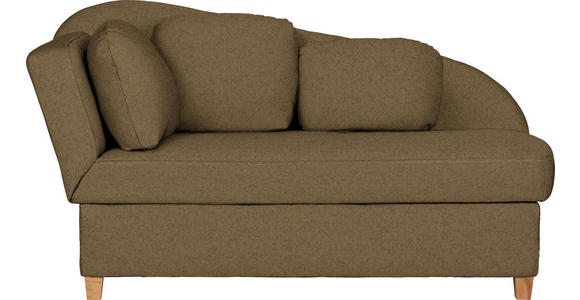 LIEGE  in Chenille, Flachgewebe Olivgrün  - Olivgrün, LIFESTYLE, Holz/Textil (85/97/180cm) - Novel