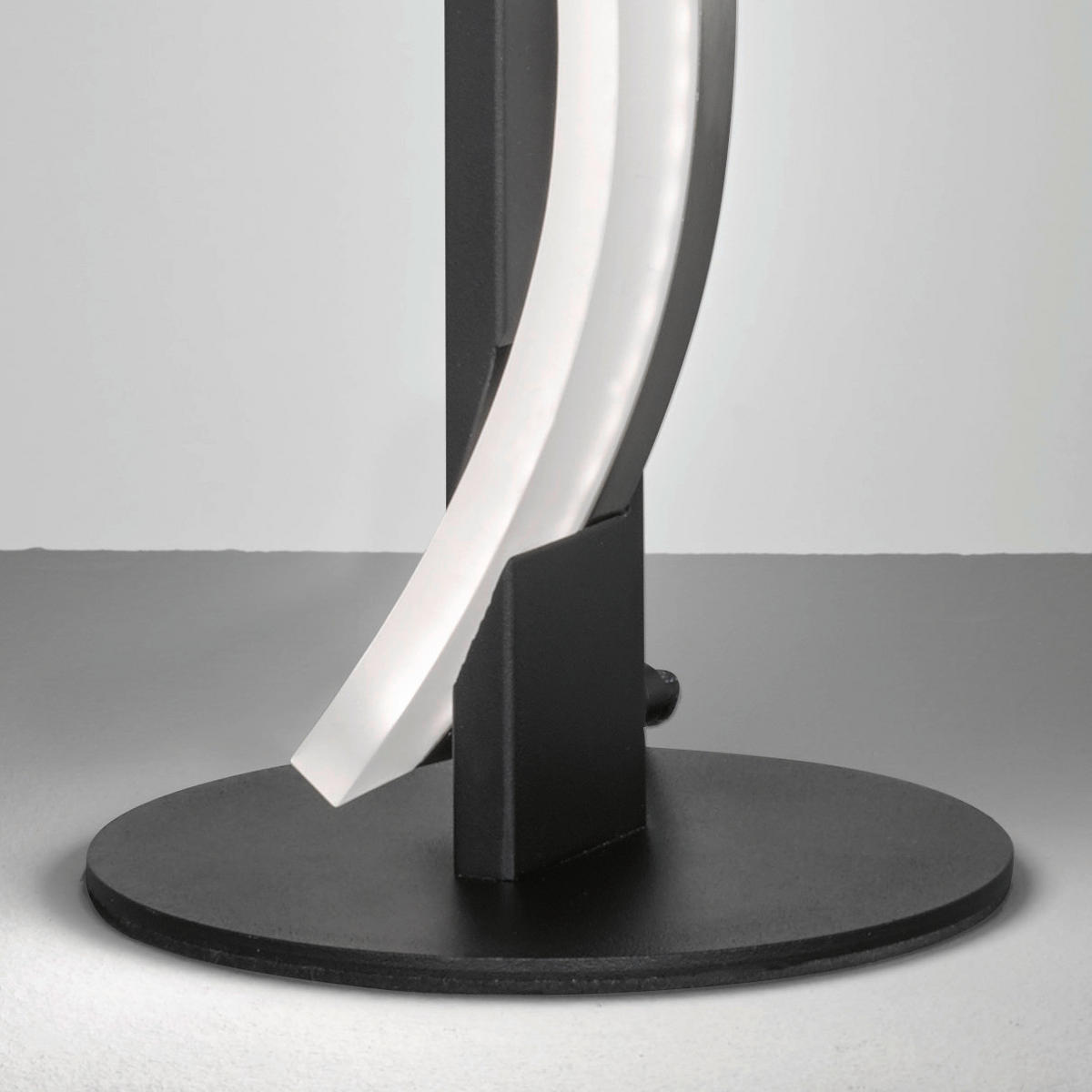 LED-TISCHLEUCHTE - Schwarz, Design, Metall (13,00/40,50cm) - Fischer & Honsel