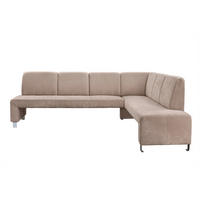 KLUPA KUTNA  bež  drvo, tekstil, drvni materijal      - srebrne boje/bež, Moderno, drvni materijal/drvo (263/198cm) - Livetastic