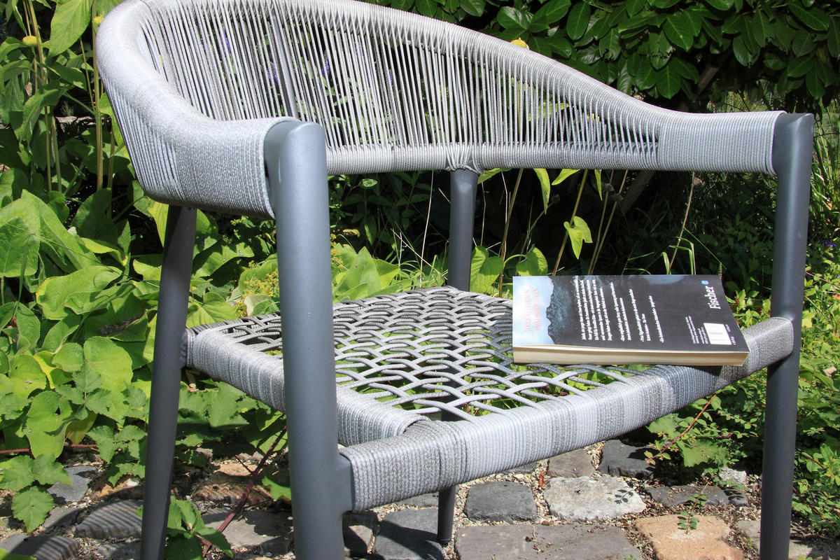 STAPELSESSEL in Metall, Kunststoff Graphitfarben, Dunkelgrau  - Dunkelgrau/Graphitfarben, Basics, Kunststoff/Metall (56/58/78cm) - Gardenson