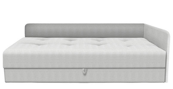 LIEGE in Velours Ecru - Ecru/Schwarz, KONVENTIONELL, Kunststoff/Textil (205/80/95cm) - Xora