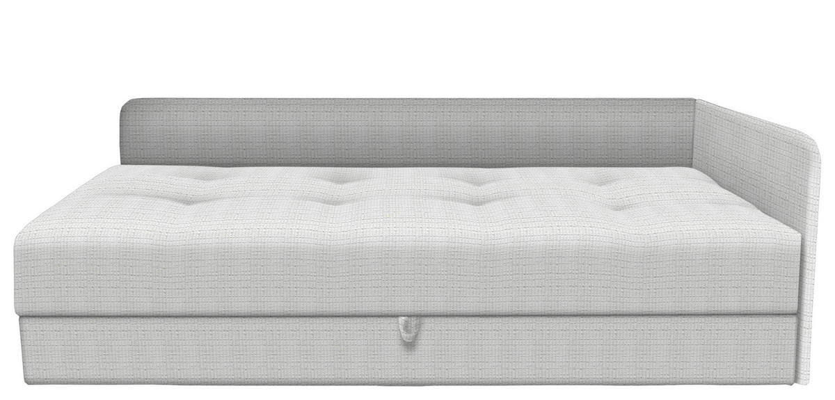 LIEGE in Velours Ecru  - Ecru/Schwarz, Konventionell, Kunststoff/Textil (205/80/95cm) - Xora