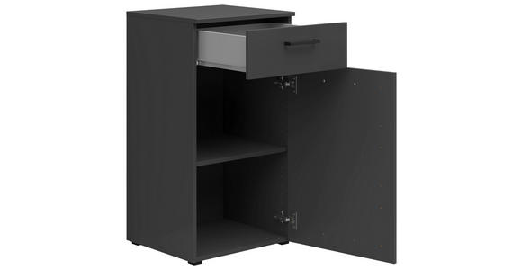 KOMMODE 45/83/40 cm in Graphitfarben - Anthrazit/Schwarz, MODERN, Holzwerkstoff/Kunststoff (45/83/40cm) - Carryhome