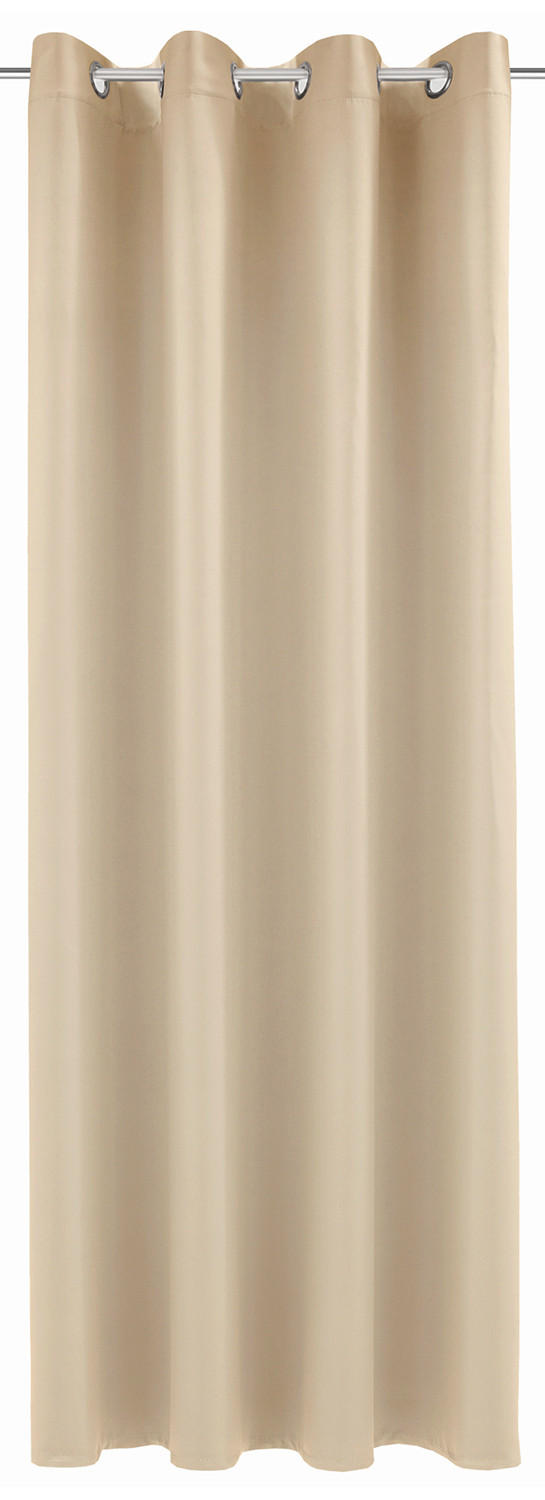 FERTIGVORHANG  black-out (lichtundurchlässig)  140/245 cm   - Champagner, Basics, Textil (140/245cm)