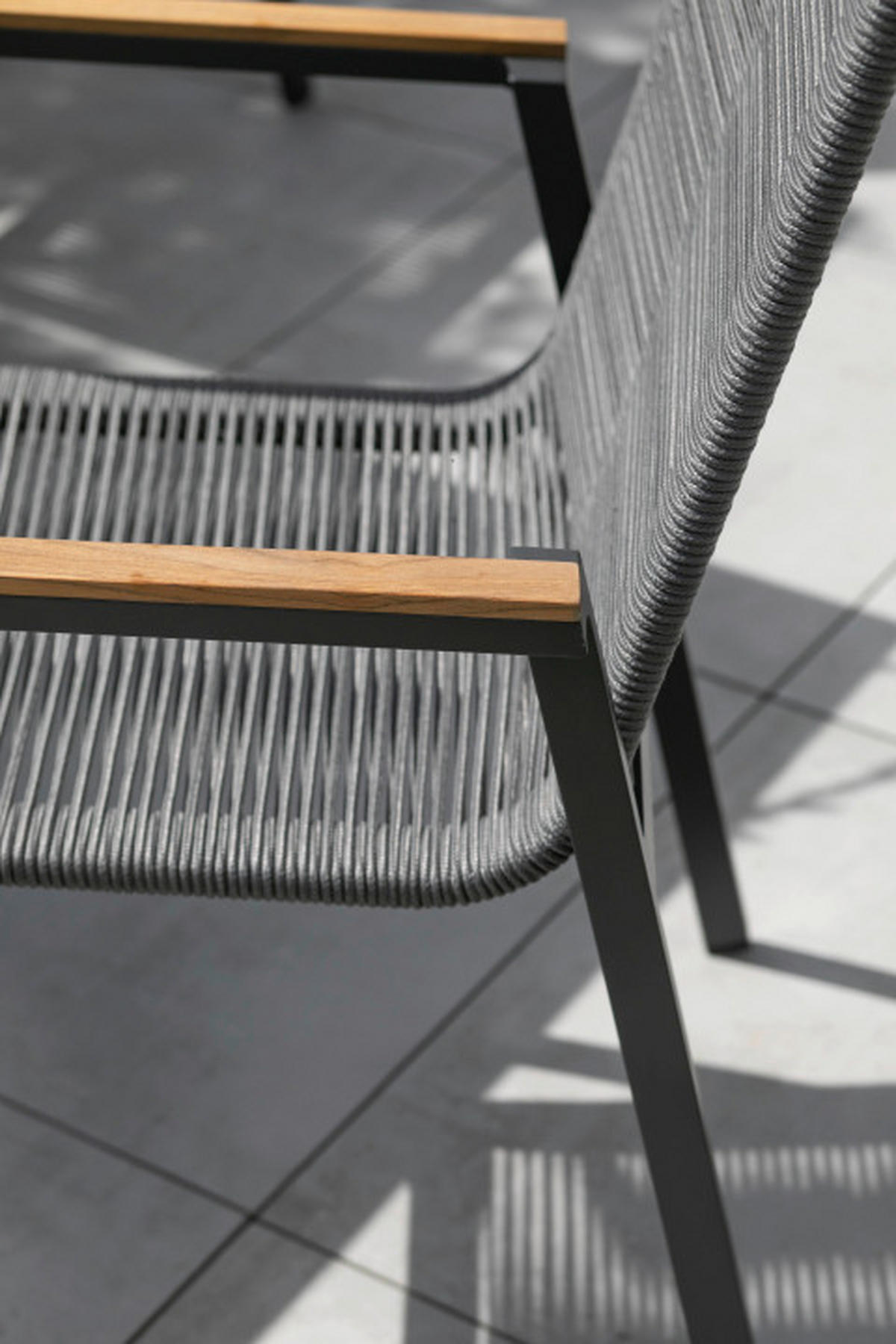 GARTENSESSEL Holz, Metall, Kunststoff Grau  - Grau, Basics, Holz/Kunststoff (55/87/66cm) - Gardenson