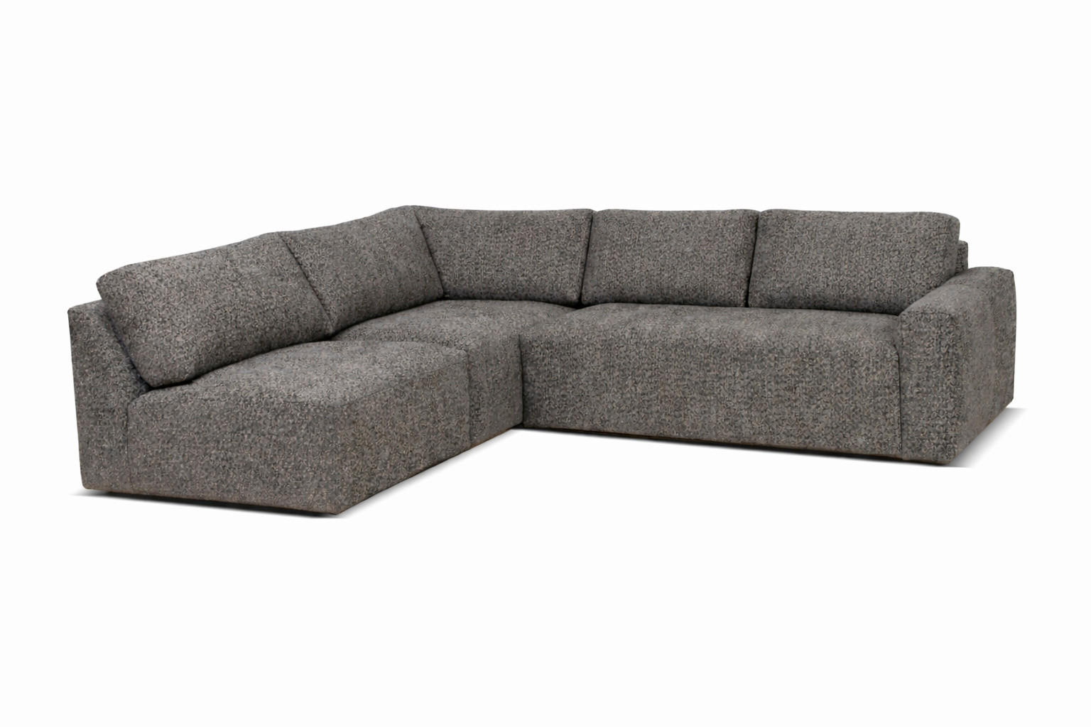ECKSOFA MAZA in Grau  237/275 cm  - Schwarz/Grau, Design, Textil (237/275cm) - Livetastic