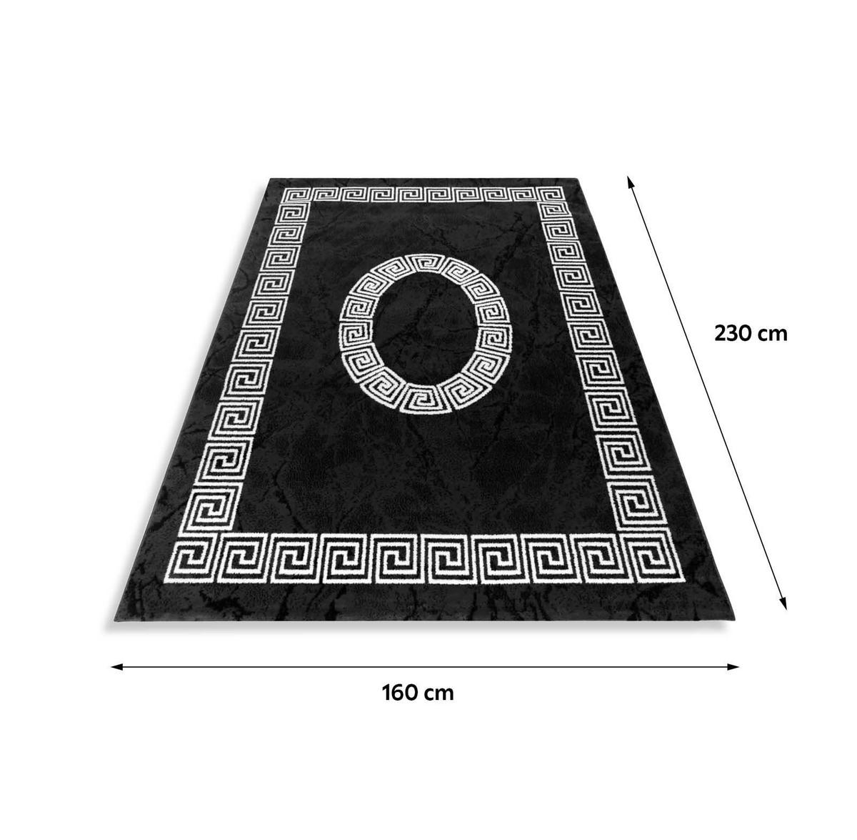 VÄVD MATTA 160/230 cm Plus 8009  - vit/röd, Design, textil (160/230cm) - Novel
