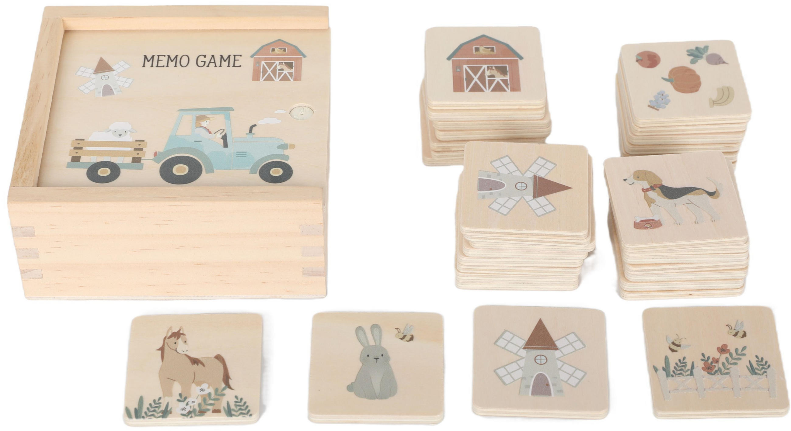 MEMORY  - Multicolor, Trend, Holz/Holzwerkstoff - Avelia