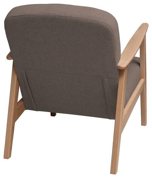 SESSEL in Webstoff Hellbraun, Buchefarben  - Hellbraun/Buchefarben, Modern, Holz/Textil (63/78/78cm) - Livetastic