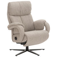 RELAXSESSEL in Textil Grau  - Anthrazit/Grau, Design, Textil/Metall (72/104/87cm) - Himolla