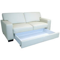 ÜLŐGARNITÚRA bőr  - diófa színű, Basics, bőr/fa (183/81/95cm) - Andante