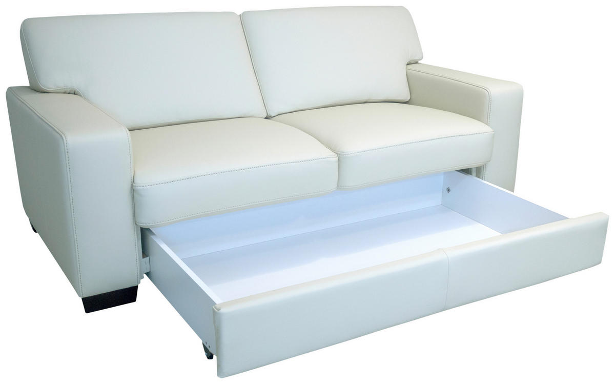 ÜLŐGARNITÚRA bőr  - diófa színű, Basics, bőr/fa (183/81/95cm) - Andante