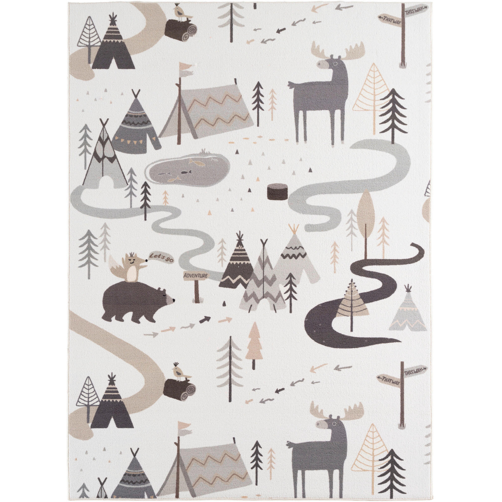 KINDERTEPPICH 140/200 cm COCO  - Creme, Trend, Kunststoff/Textil (140/200cm) - Ayyildiz 