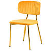 STUHL-SET 2 Stück  in Eisen  - Goldfarben/Orange, Design, Kunststoff/Metall (47/80/51cm) - Kayoom