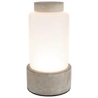 VASE 30 cm  - Hellgrau/Weiß, Basics, Glas/Stein (15/30cm) - Zuiver