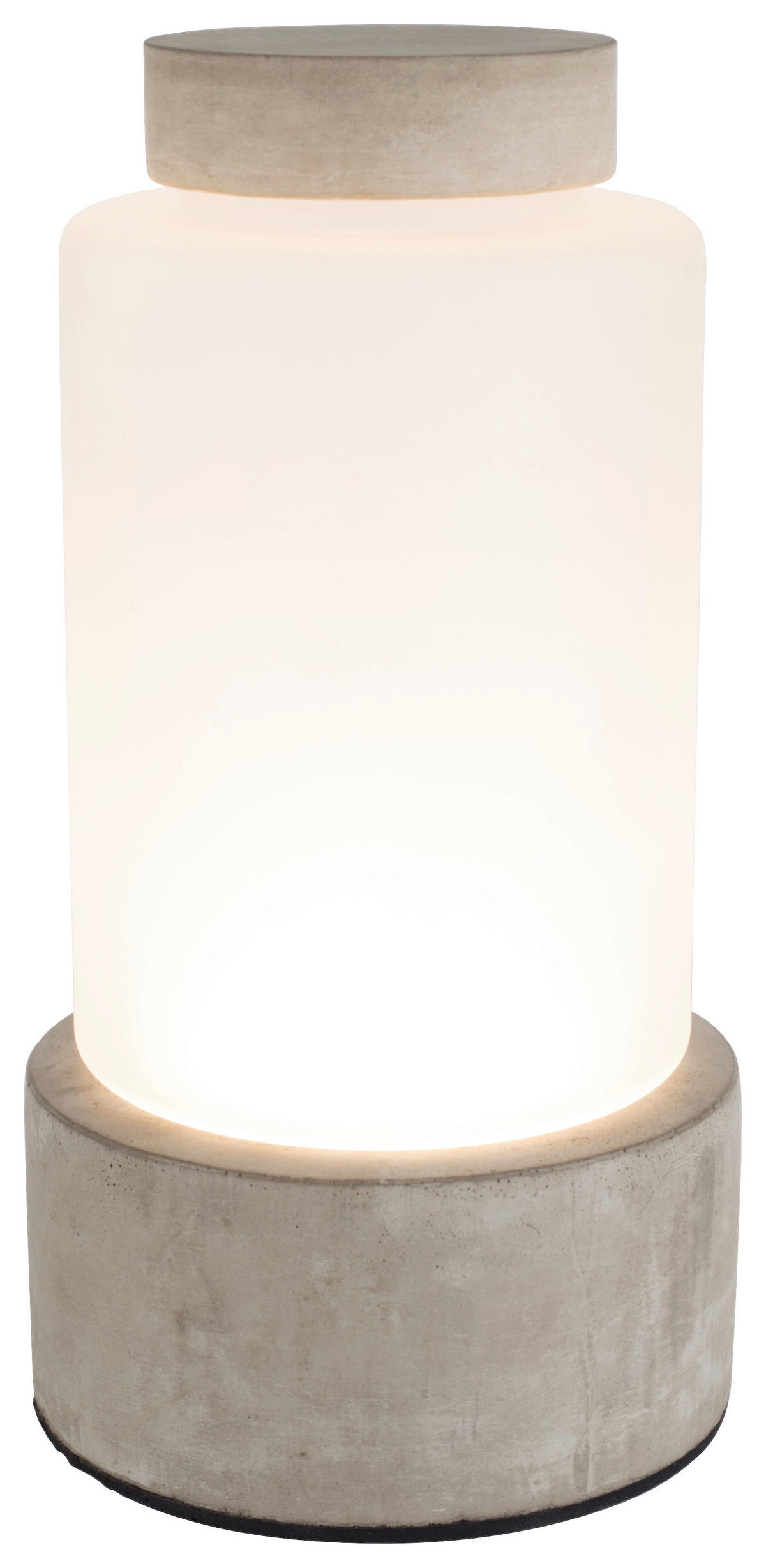 VASE 30 cm  - Hellgrau/Weiß, Basics, Glas/Stein (15/30cm) - Zuiver