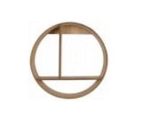 POLICA ZIDNA prirodne boje  drvni materijal  - prirodne boje, Basics, drvni materijal (37cm)