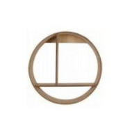 STENSKI REGAL naravne barve  - naravne barve, Basics, leseni material (37cm)