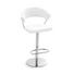 BARHOCKER in Metall, Leder Weiß, Chromfarben - Chromfarben/Weiß, Design, Leder/Metall (57/97-110/53cm) - Calligaris BARHOCKER in Metall, Leder Weiß, Chromfarben - Chromfarben/Weiß, Design, Leder/Metall (57/97-110/53cm) - Calligaris
