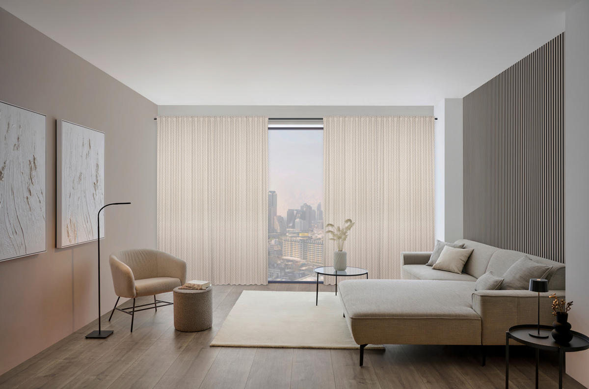 FERTIGVORHANG blickdicht  - Beige, Konventionell, Textil (140/260cm) - Dieter Knoll