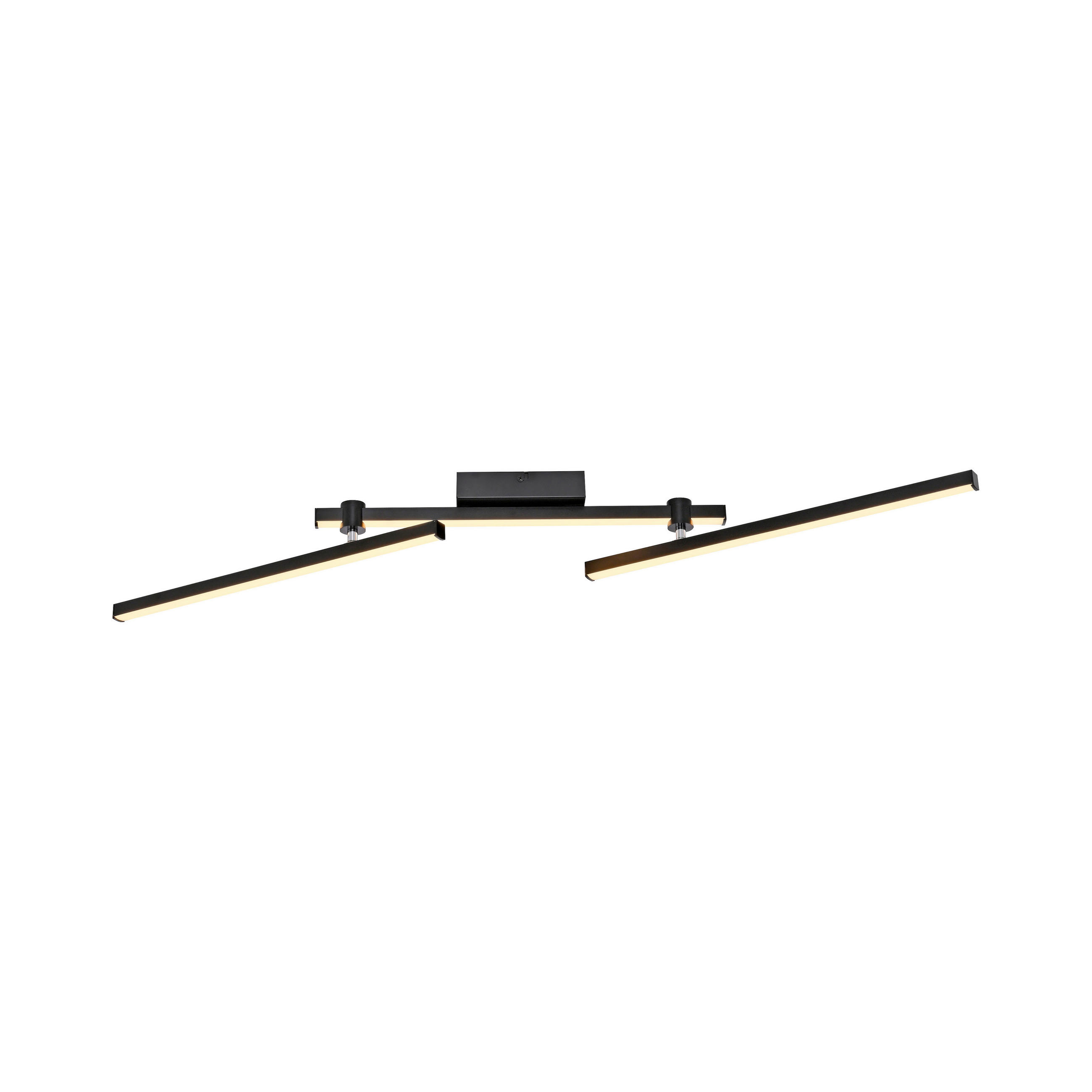 LED-DECKENLEUCHTE 106,4/76,4/10 cm   - Schwarz, Design, Kunststoff/Metall (106,4/76,4/10cm) - Schöner Wohnen