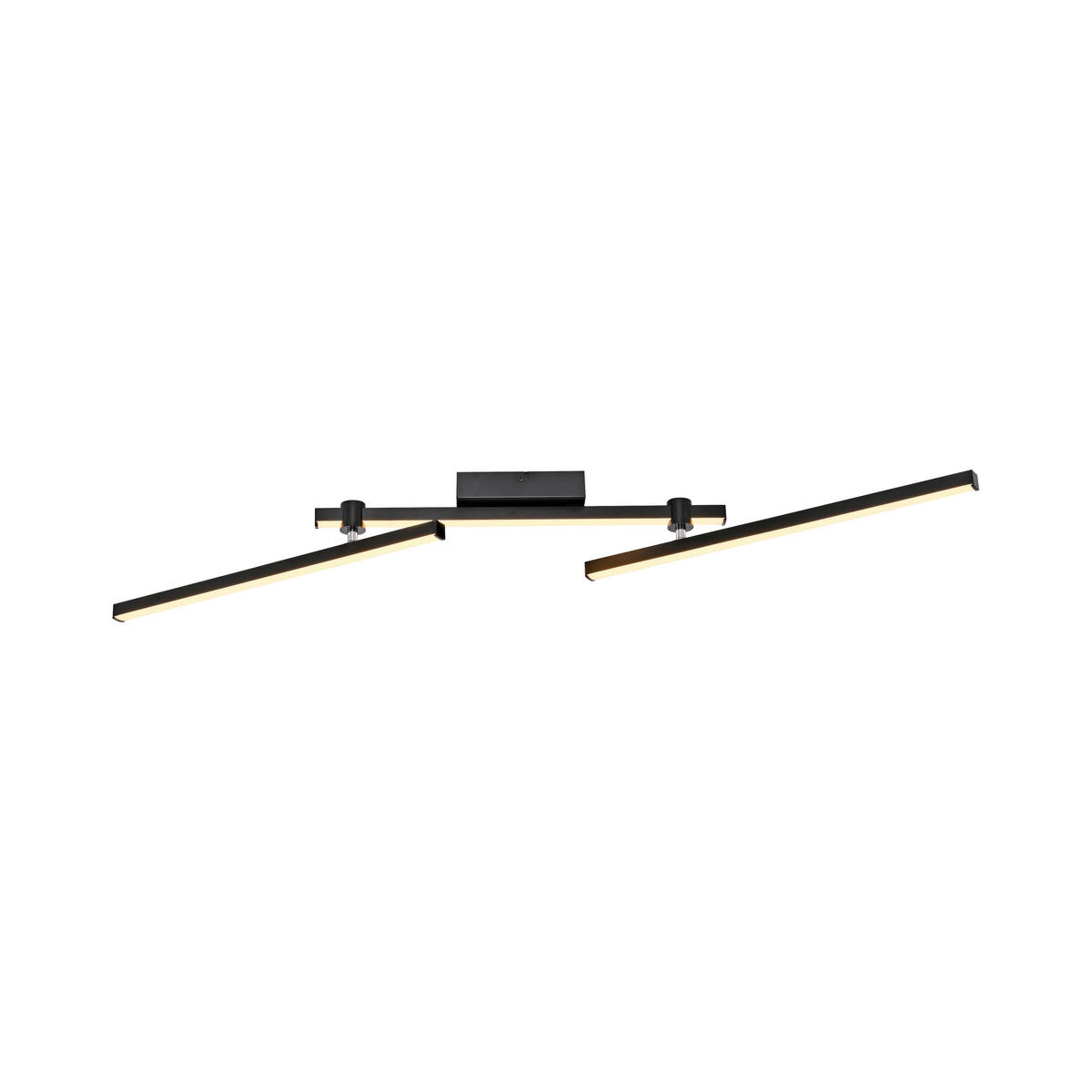 LED-DECKENLEUCHTE 106,4/76,4/10 cm   - Schwarz, Design, Kunststoff/Metall (106,4/76,4/10cm) - Schöner Wohnen